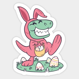 Easter Bunny T-Rex Sticker